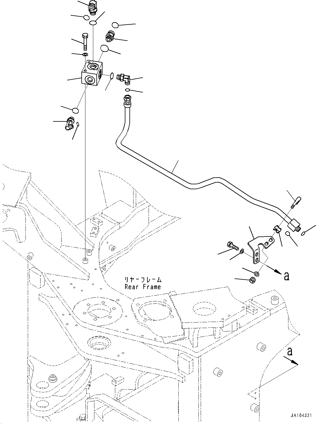 Трубка 421-43-77951 KOMATSU