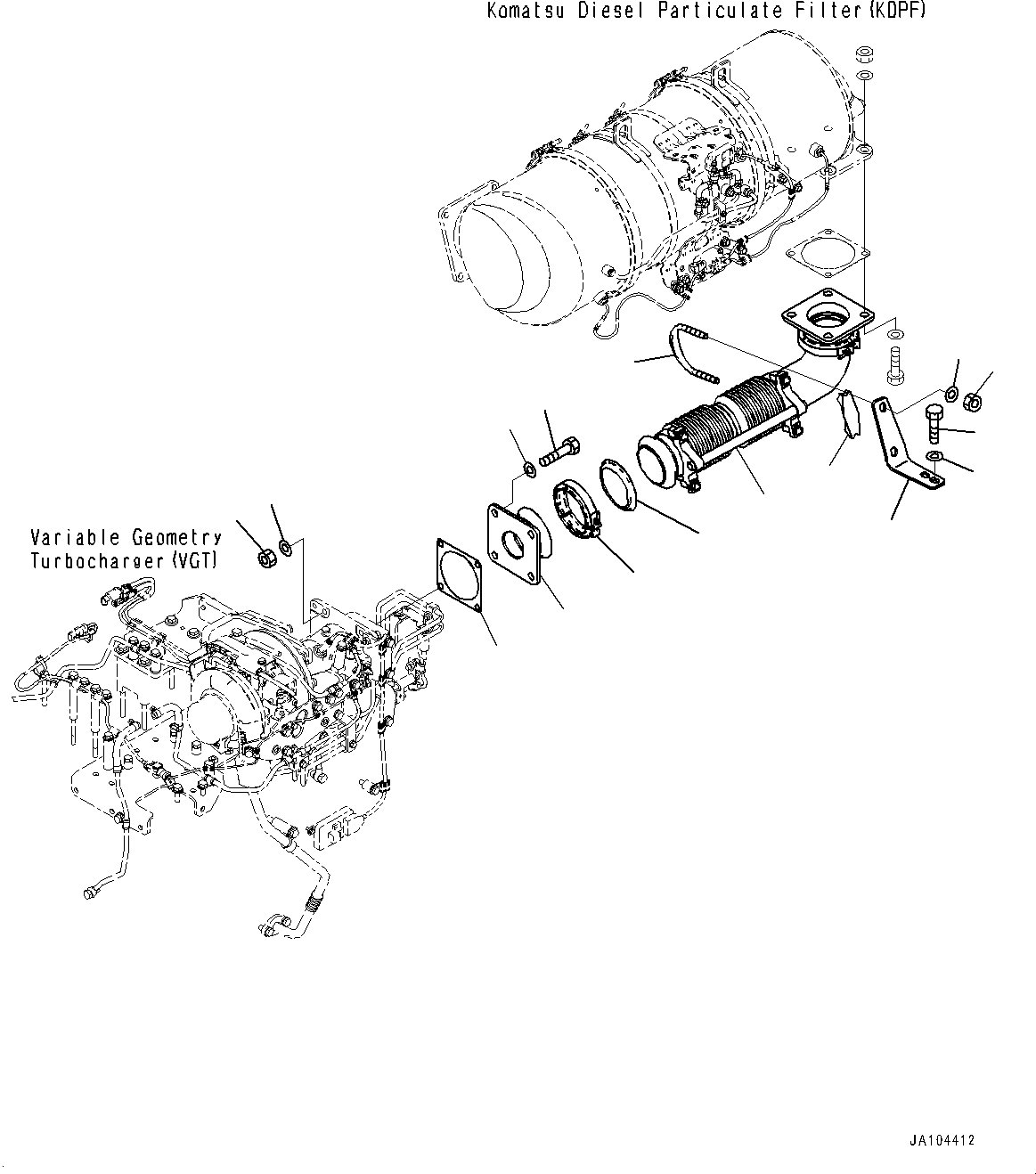 Трубка 421-02-71260 KOMATSU