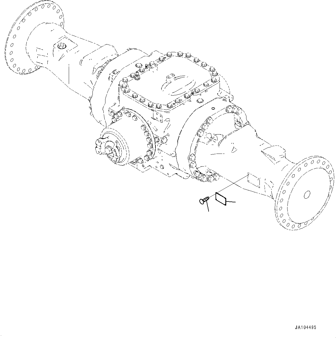 Axle Assembly, Reinforced Type 421-23-50100 KOMATSU