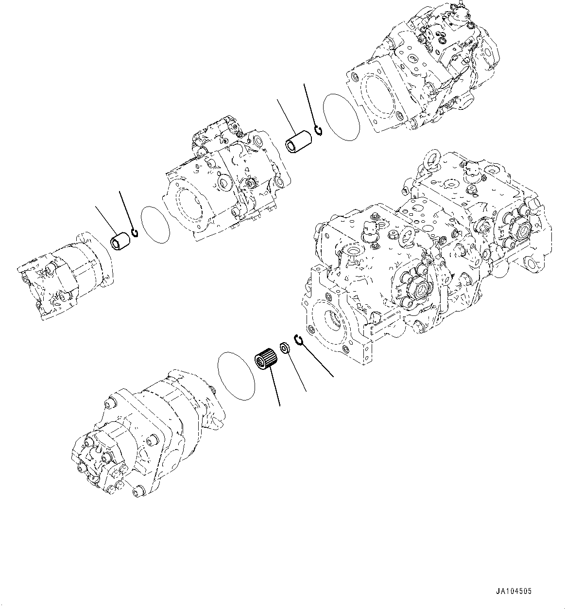 Упорное кольцо 2A6-62-81630 KOMATSU