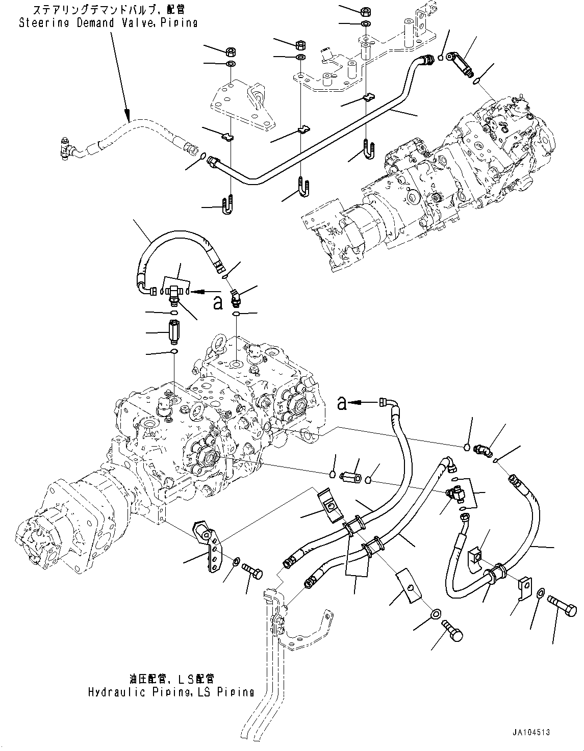 Трубка 421-62-71491 KOMATSU