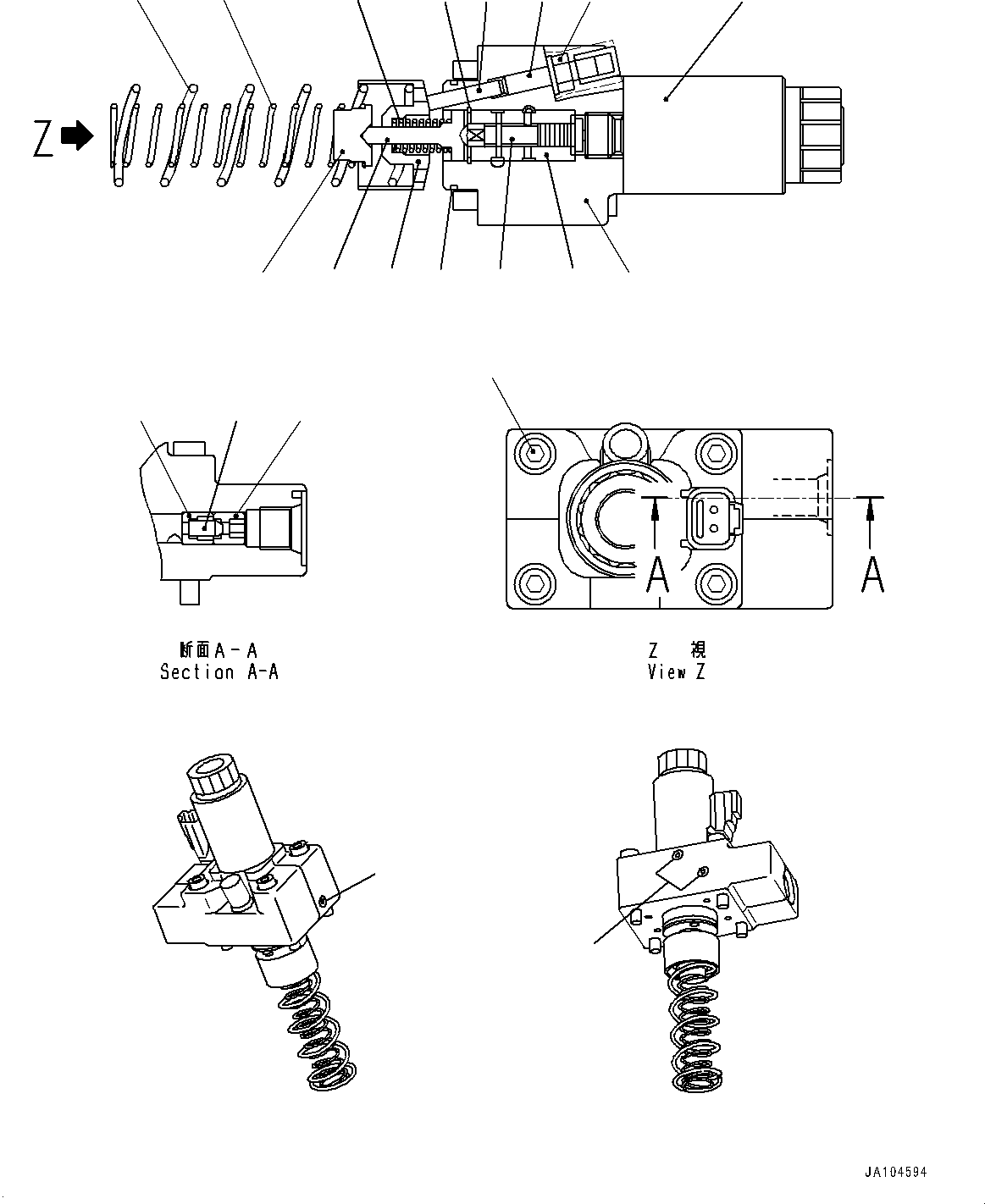 Control Parts Assembly RER902254983 KOMATSU