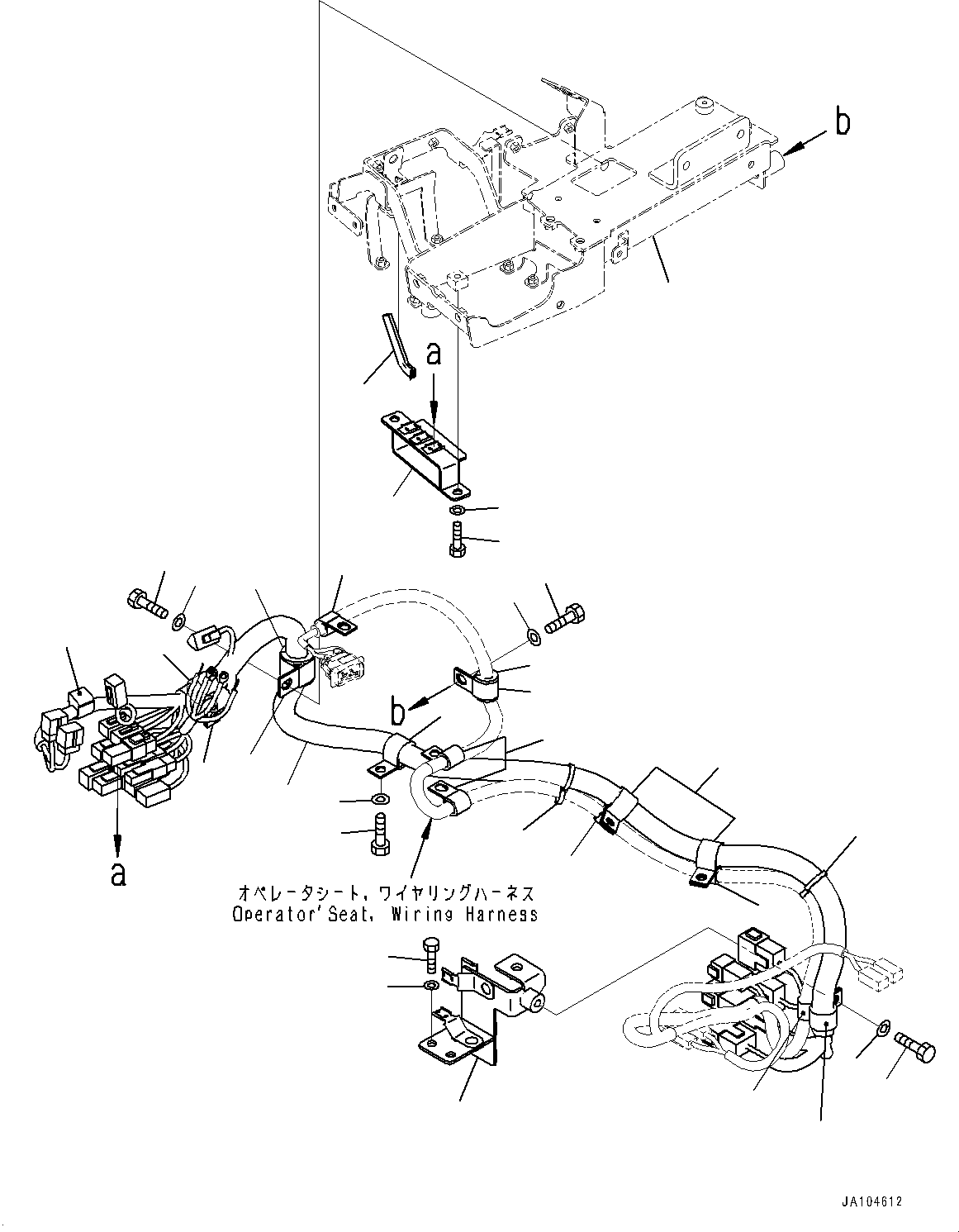 Bracket(Loader Control Unit,Right Console, Slide Rail) (421-43-79121) KOMATSU