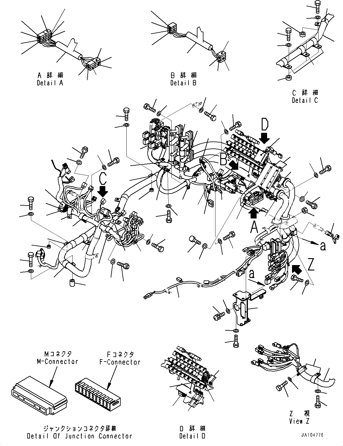 Жгут проводов 421-06-65810 KOMATSU