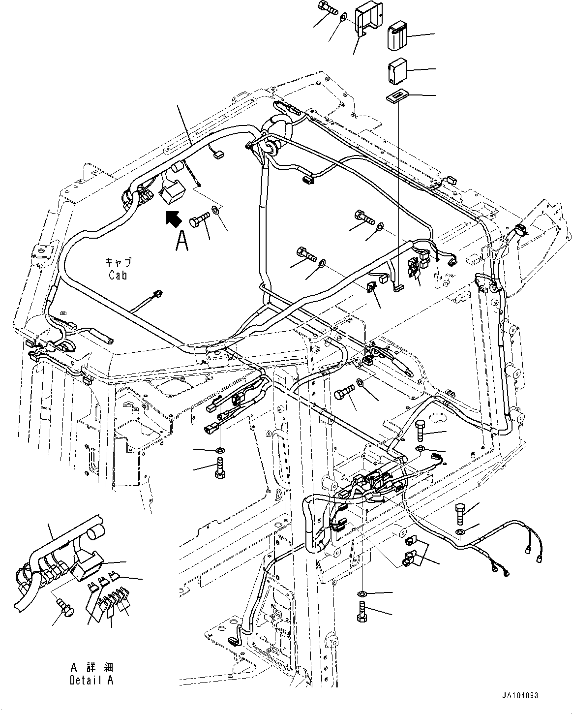 Жгут проводов 12Y-06-38731 KOMATSU