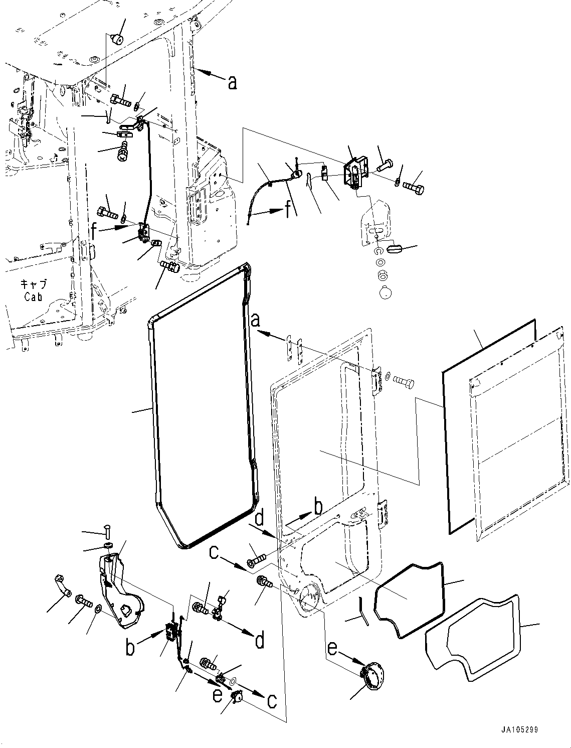 LATCH, ASSEMBLY 421-925-7261 KOMATSU