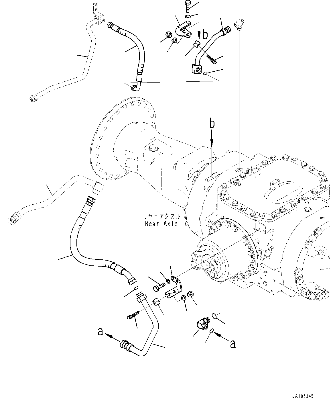 Tube(Brake Control,Brake Cooling Piping,With Brake Oil Cooling System) (421-U44-7421) KOMATSU