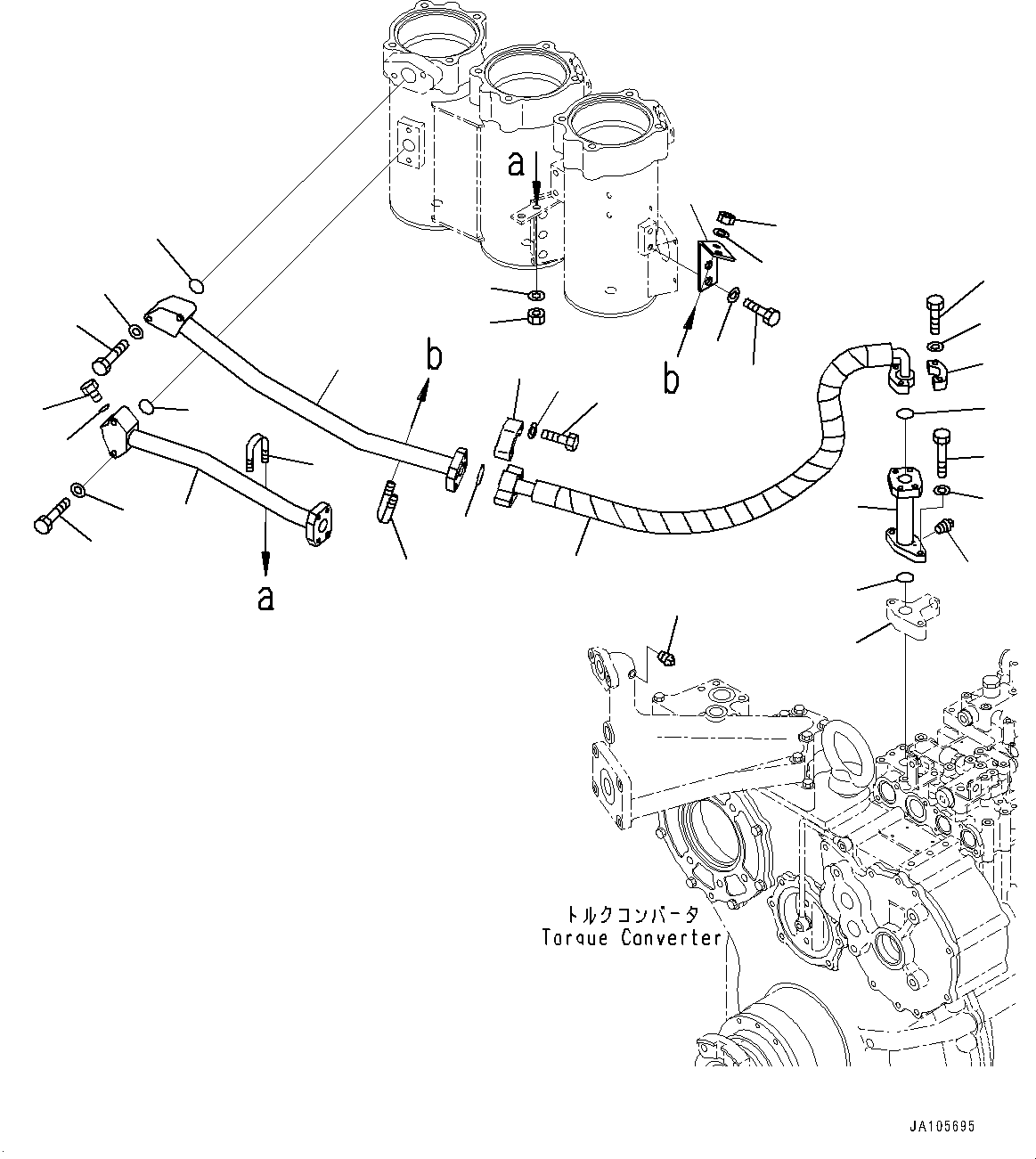 Block(Power Train,Torque Converter Bypass) (198-22-66270) KOMATSU