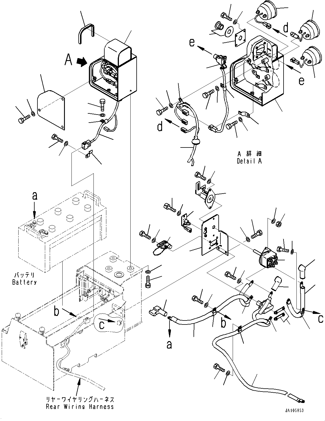 Wiring Harness, Engine Shutdown Secondary Switch 425-06-66340 KOMATSU