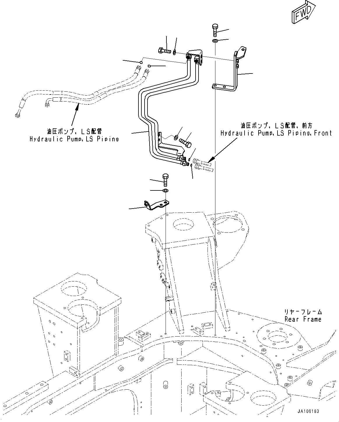 Трубка 421-62-74151 KOMATSU