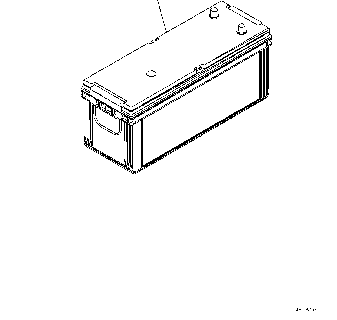 Battery, Wet, 145F51 23H-06-11690 KOMATSU