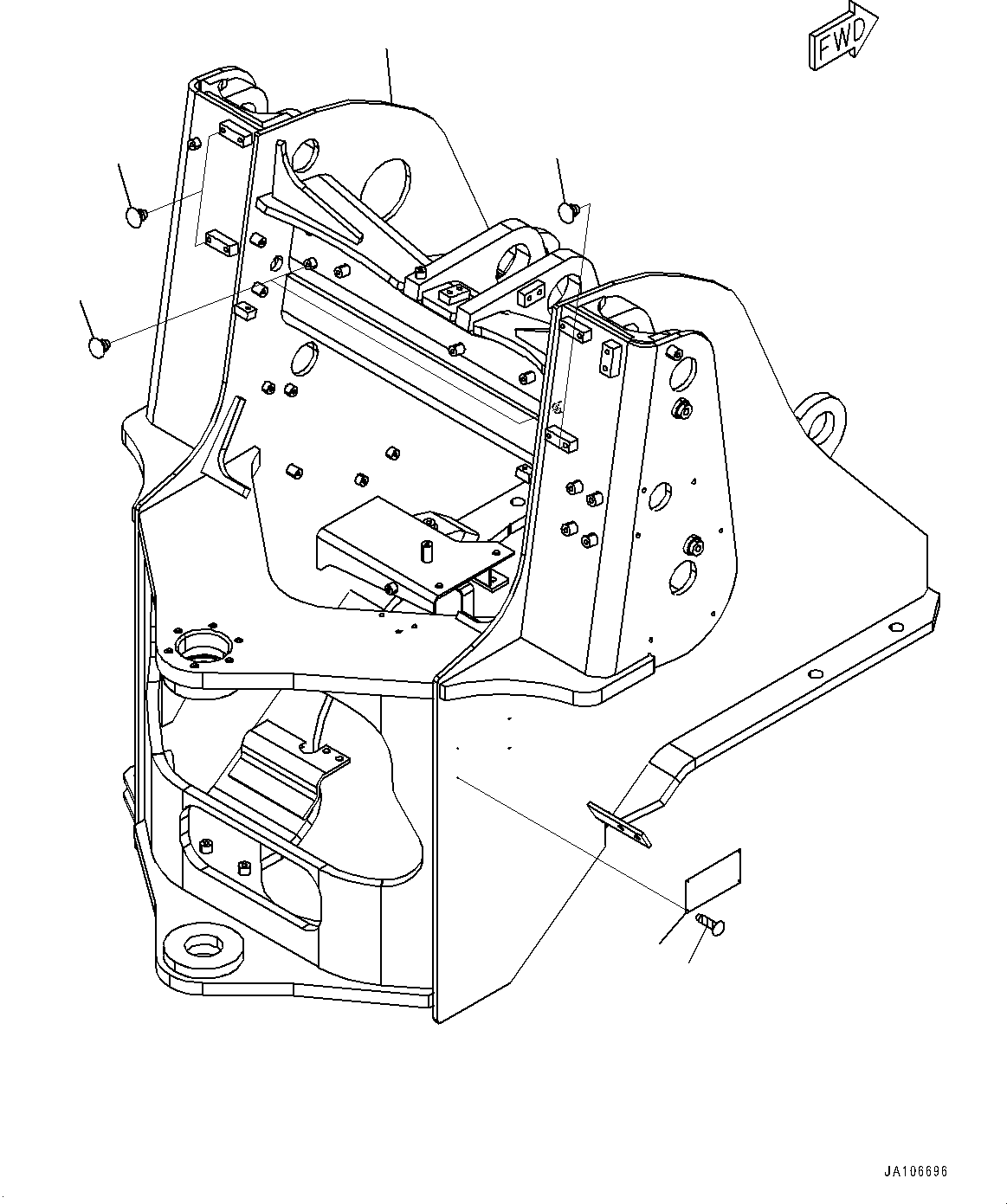 Seat Assembly, Front Frame 419-T80-6610 KOMATSU