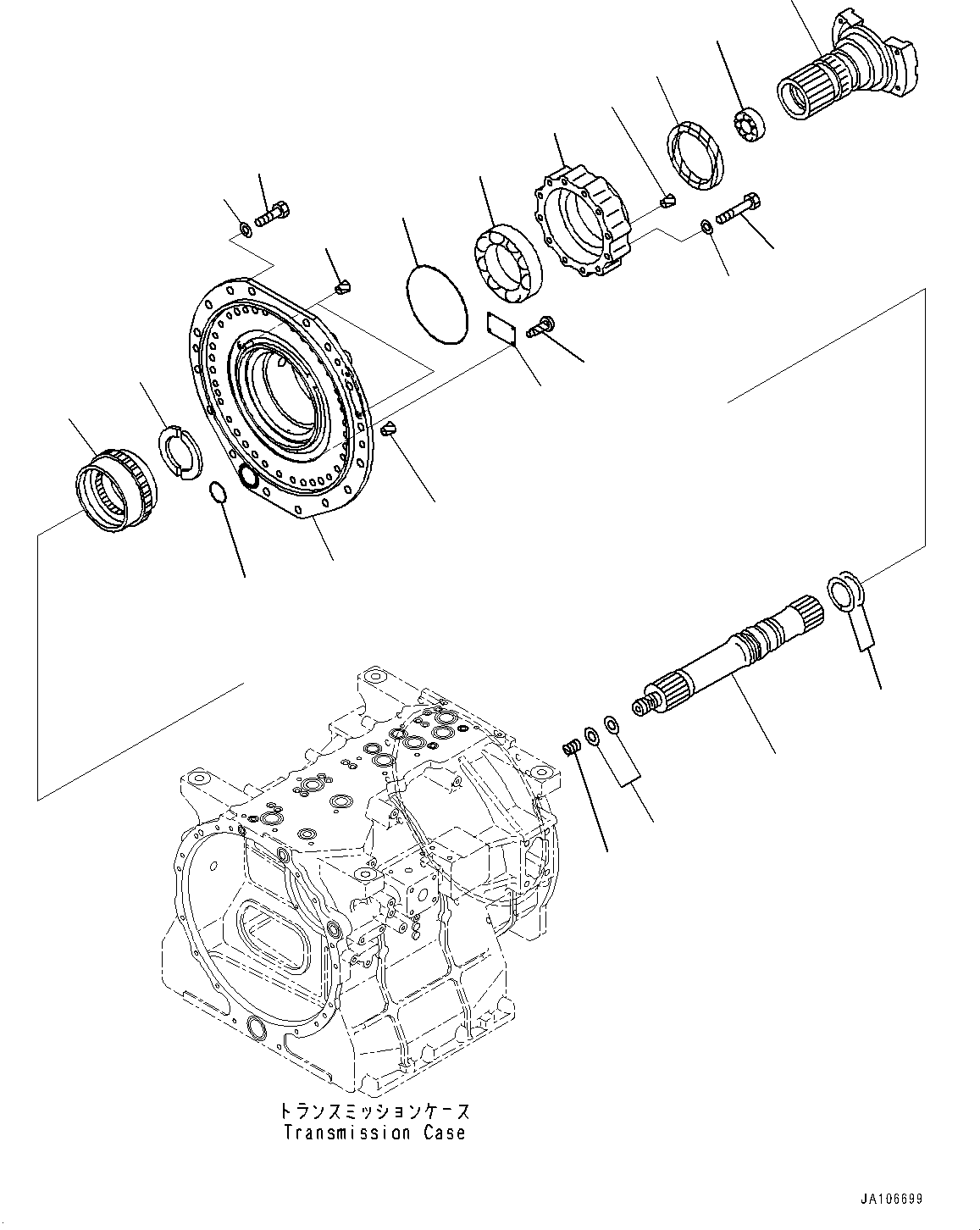 Housing(Torque Converter and Transmission,Housing) (566-15-8L180) KOMATSU