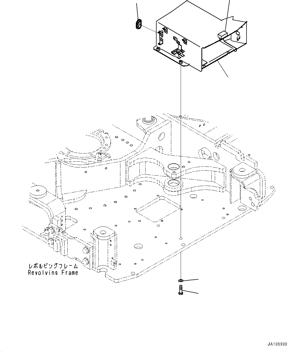 Крышка 22P-54-33390 KOMATSU