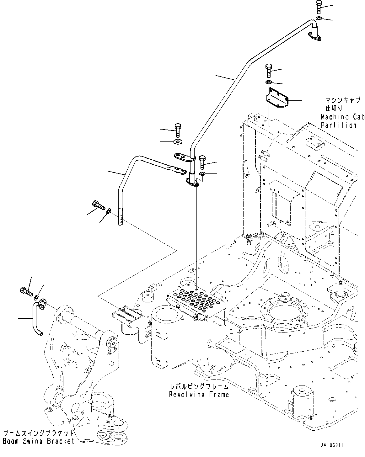 Кронштейн 22P-54-32140 KOMATSU