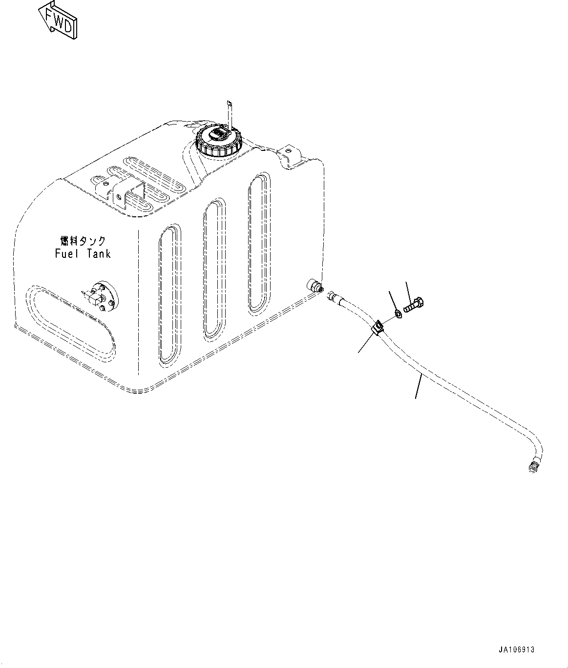 Hose(Fuel Supply Piping,Piping) (22P-04-31160) KOMATSU