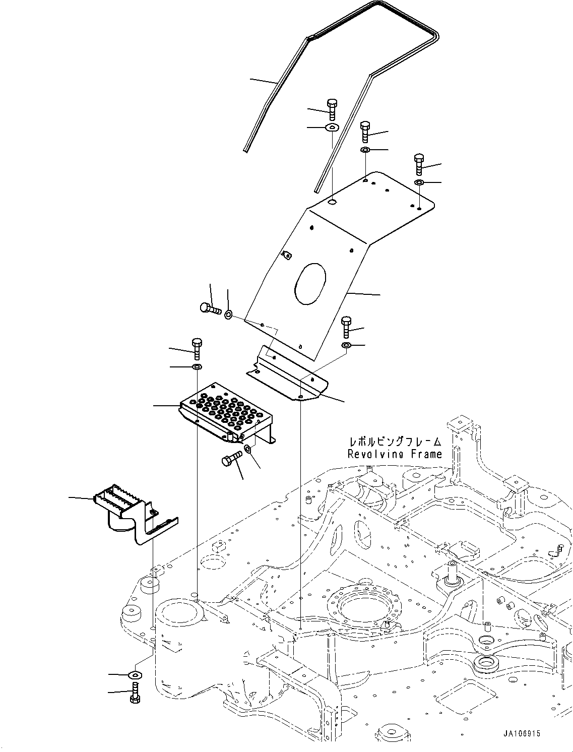 COVER, ASSEMBLY 22P-54-34950 KOMATSU