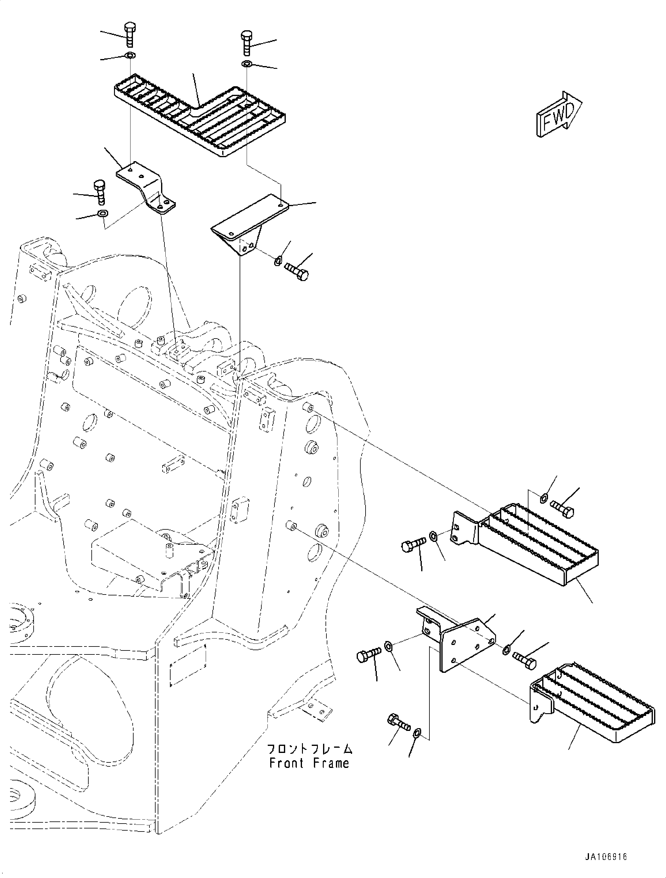 Подножка 418-54-68210 KOMATSU