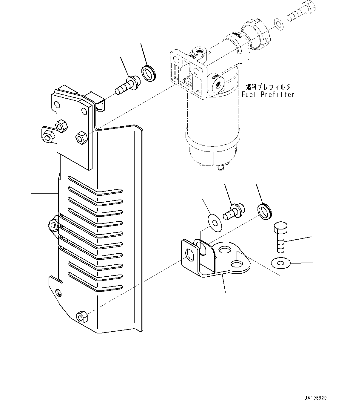 BRACKET, ASSEMBLY 22P-04-31760 KOMATSU