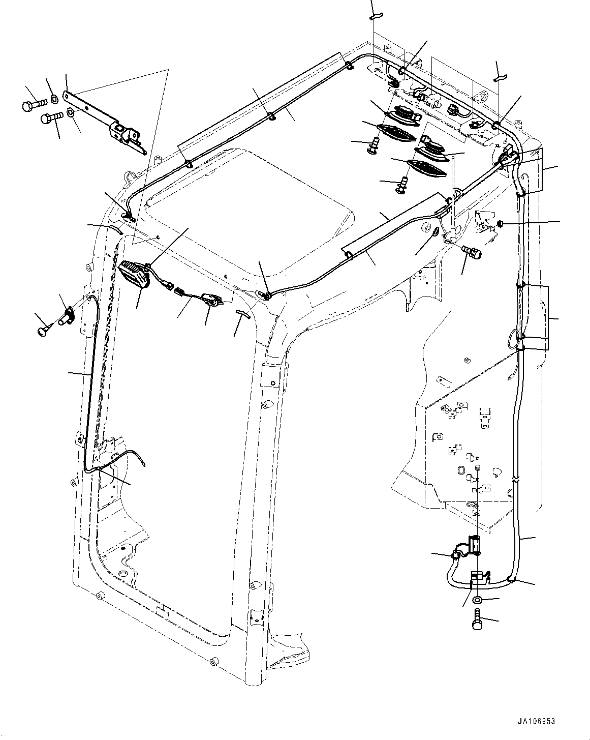Проходная втулка 2A5-53-28890 KOMATSU