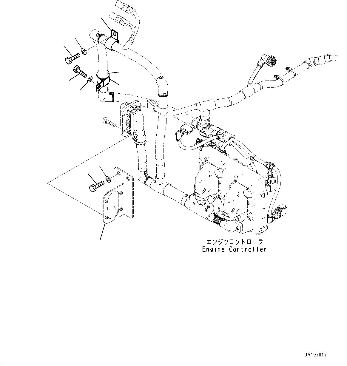 Bracket(Electric Wiring Harness,Wiring Harness Clamp, Engine) (22P-06-31522) KOMATSU