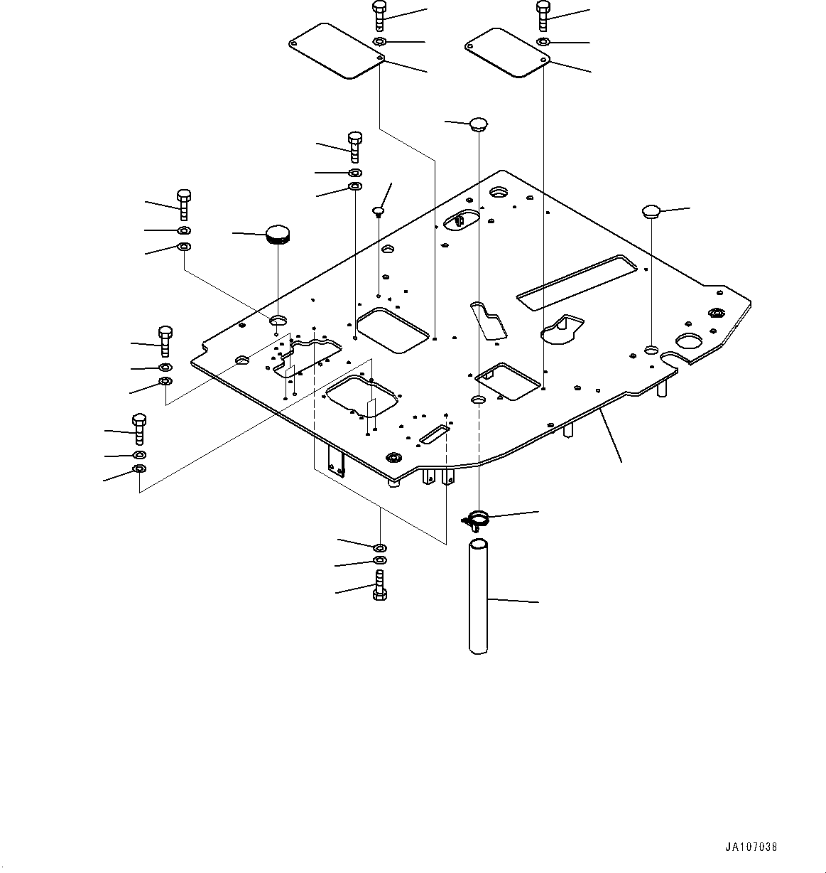 Пол 22P-53-33111 KOMATSU