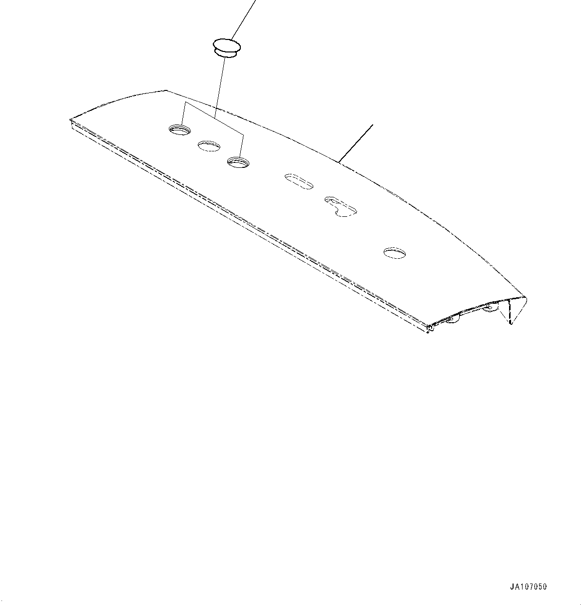 Grille(Hood,Rear Grille,With Rearview Camera) (421-54-46380) KOMATSU