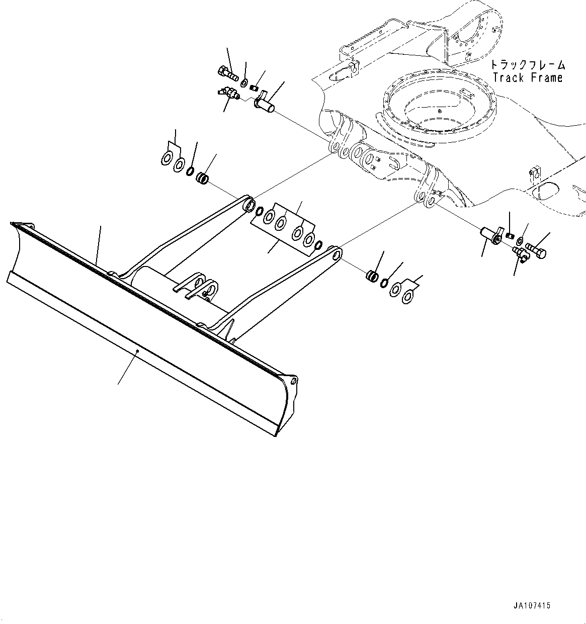 BLADE, ASSEMBLY 22P-71-30040 KOMATSU