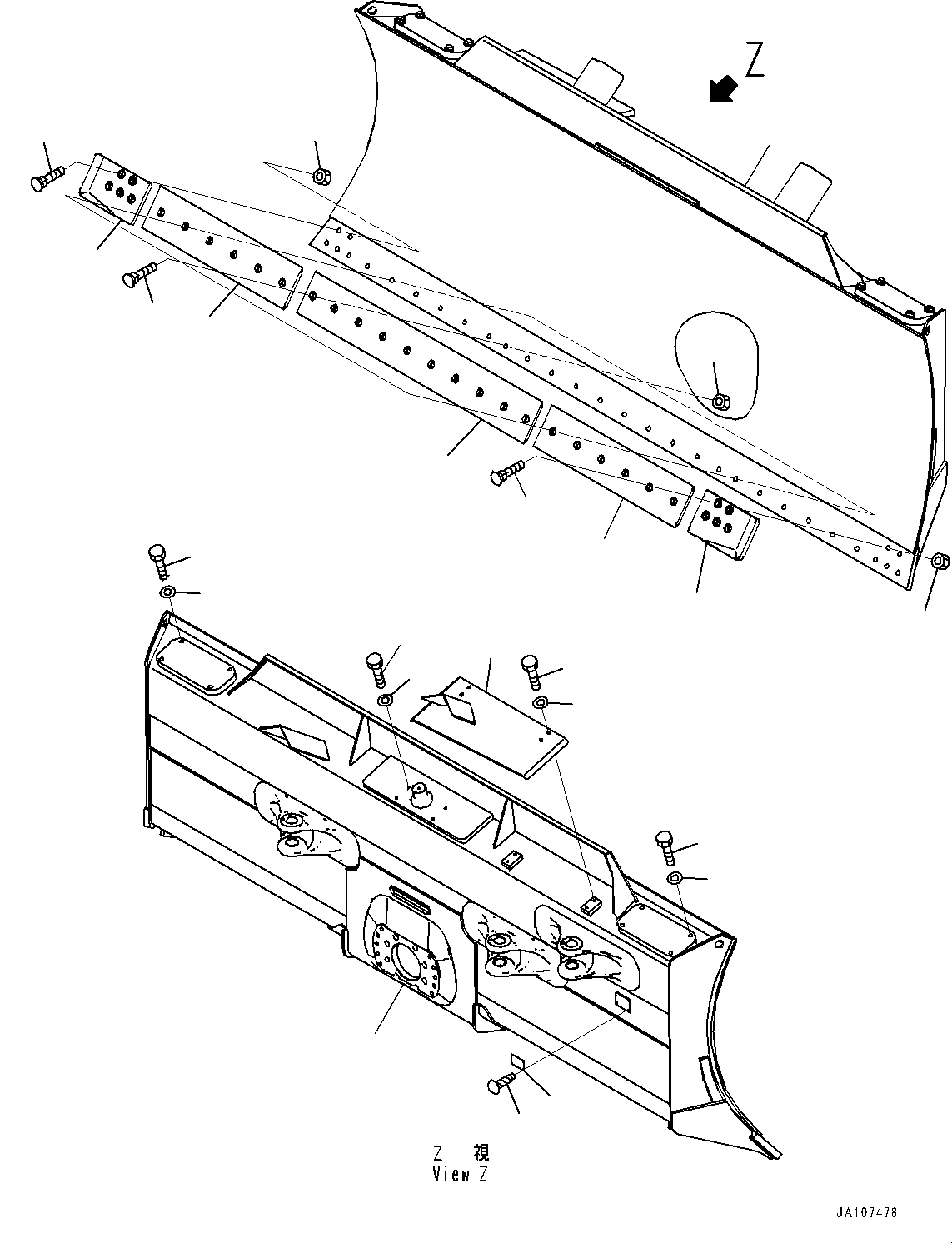 Щётка стеклоочистителя 14Y-72-44501 KOMATSU