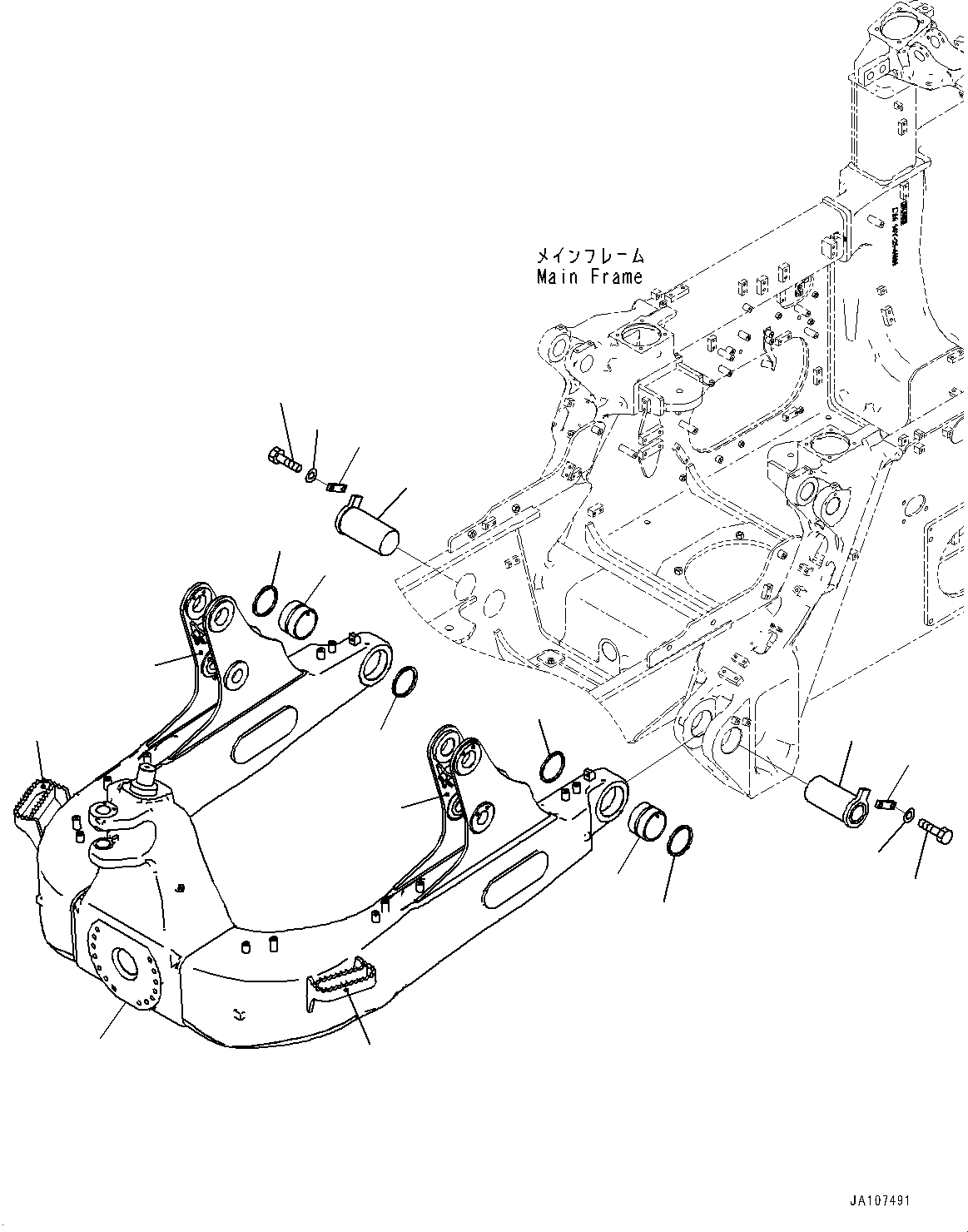 Палец 14Y-72-41241 KOMATSU