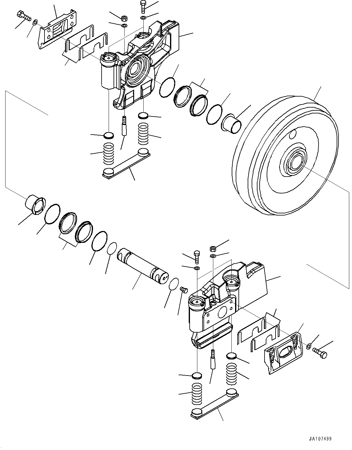 Направляющее колесо в сборе 14X-30-00581 KOMATSU