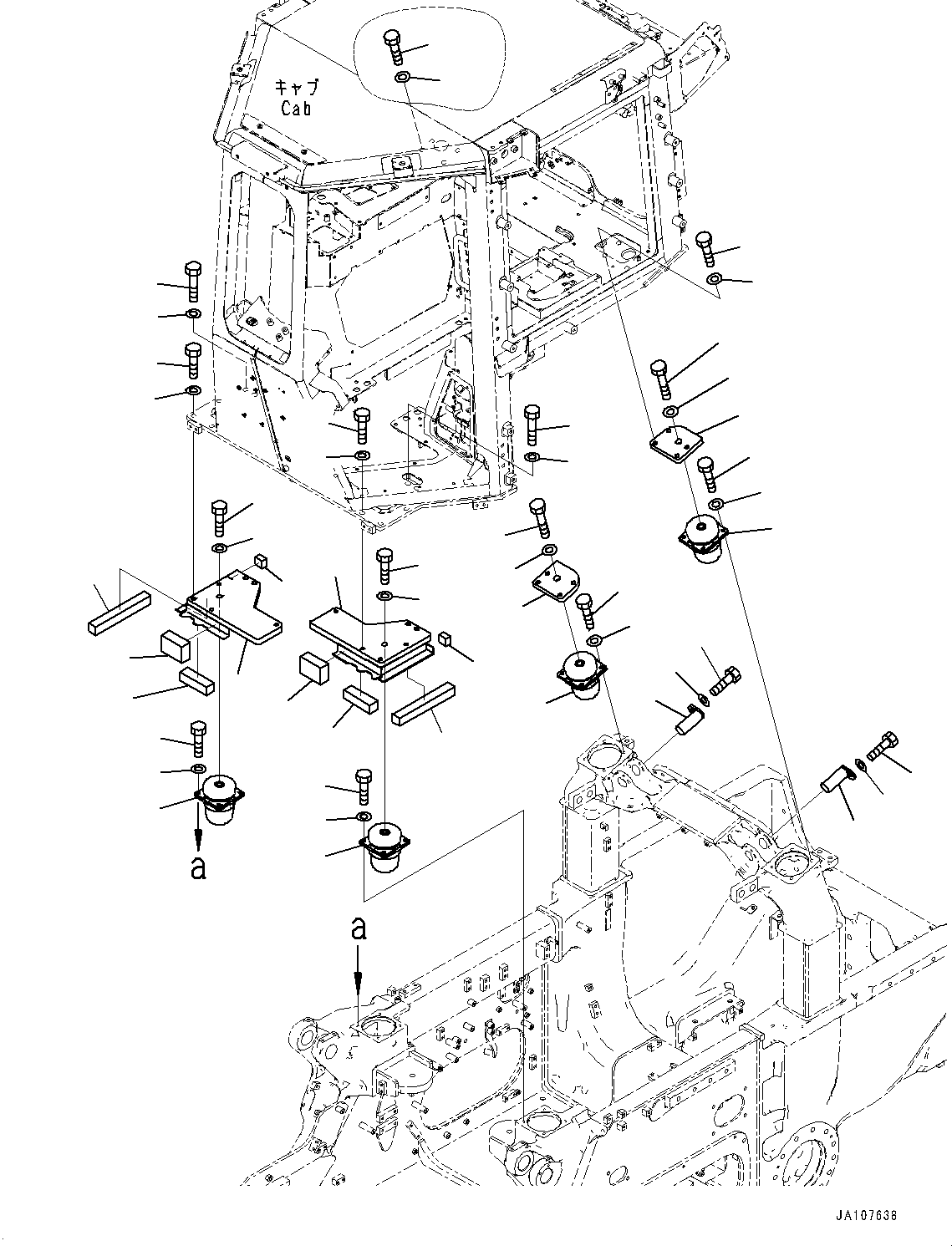 Болт 01010-D2075 KOMATSU