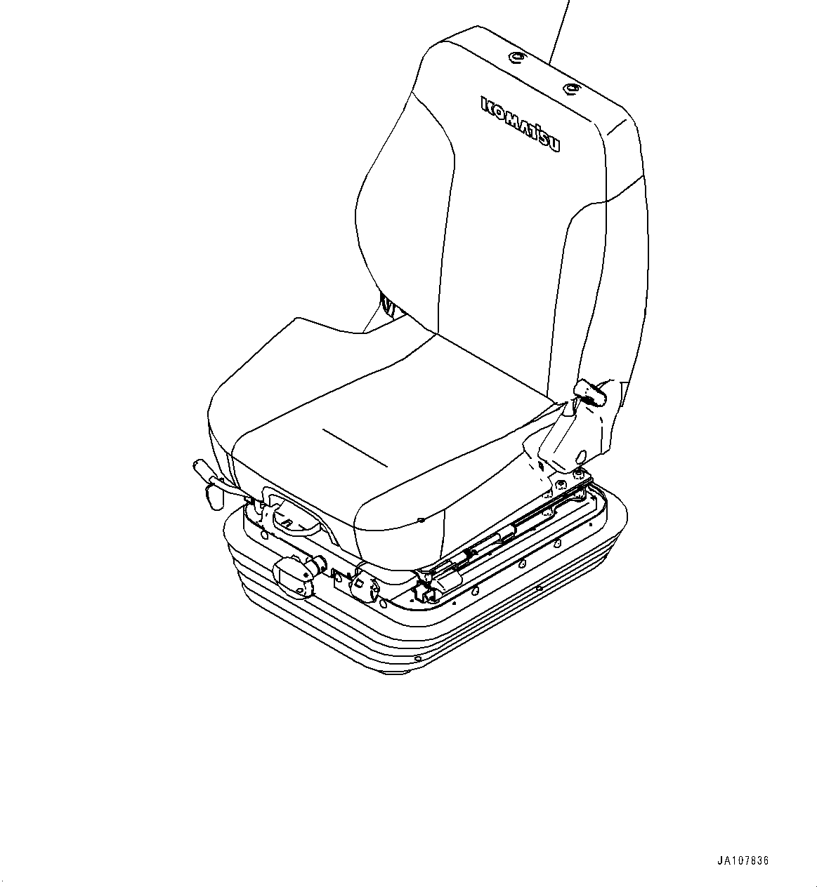 Operator's Seat 17A-57-62310 KOMATSU