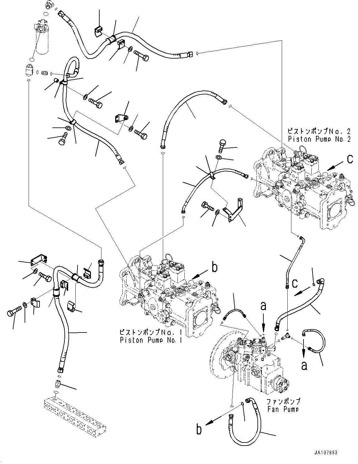 шланг 02775-003A4 KOMATSU