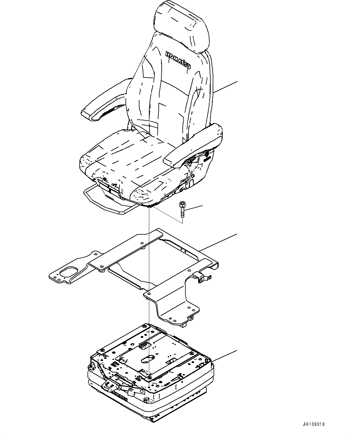 Operator's Seat 21T-57-41152 KOMATSU