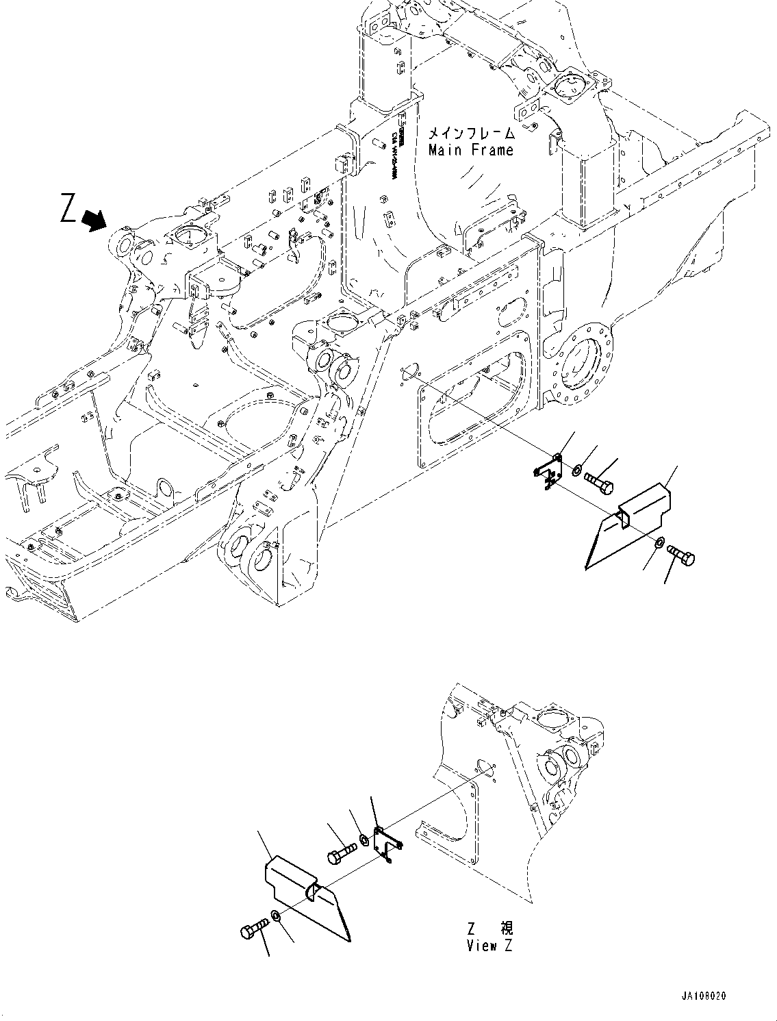 Крышка 14Y-06-45461 KOMATSU