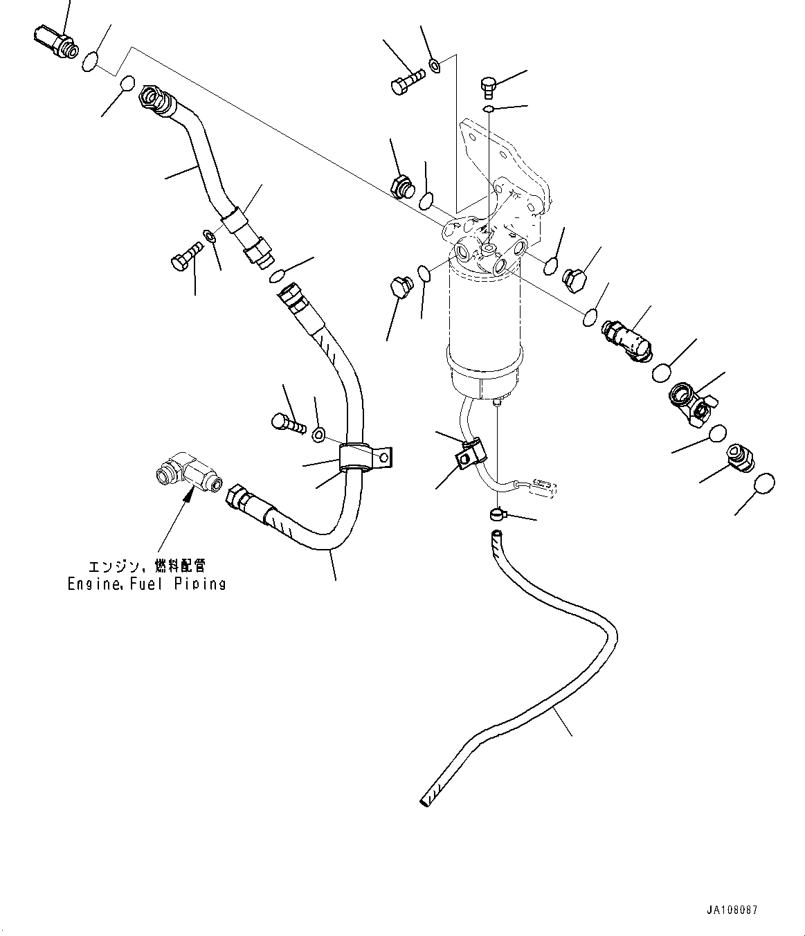 Шланг 07286-00871 KOMATSU