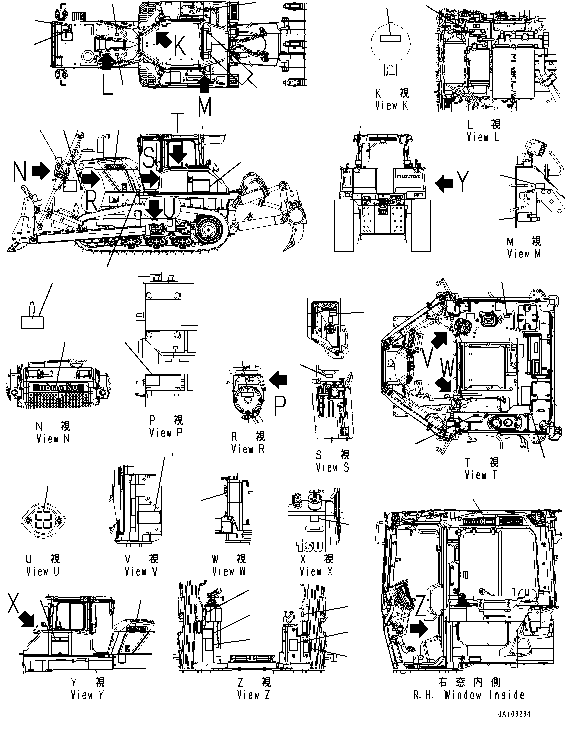 Табличка (предупреждение, регулировка гусеницы) 17A-98-61630 KOMATSU