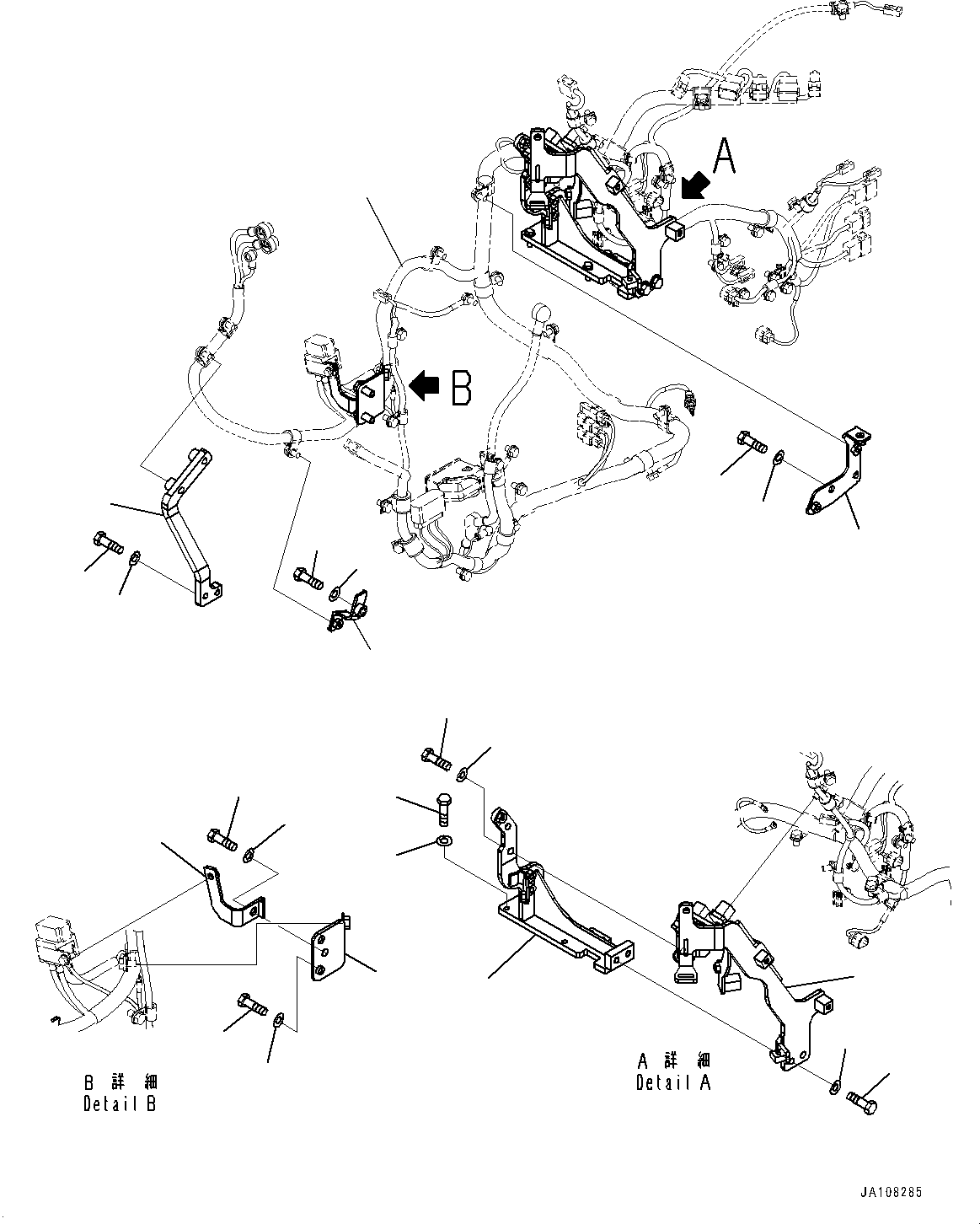 Wiring Harness(Engine Wiring Harness,Wiring Harness and Mounting,For Product Appeal Up) (12Y-06-35852) KOMATSU