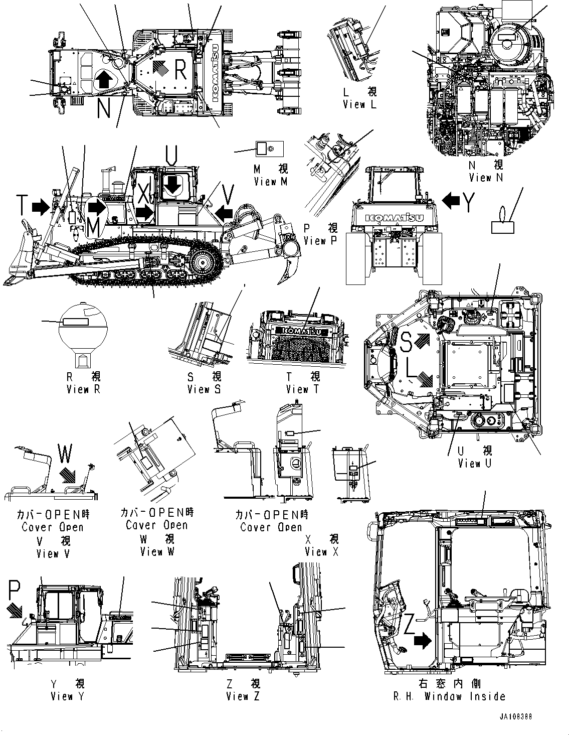 Маркировка 17A-98-51142 KOMATSU