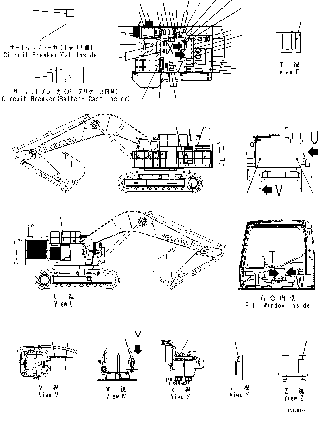 Plate, Notice, Recirculation Air Filter 2A5-00-25490 KOMATSU