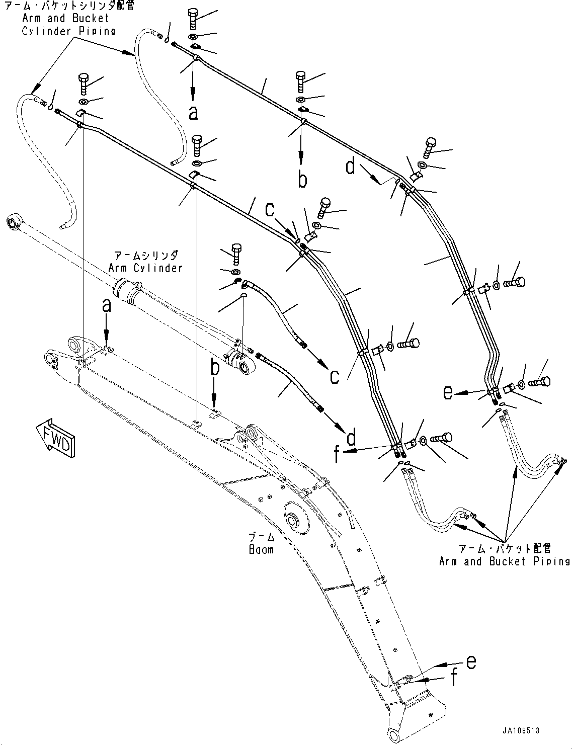 Трубка 204-62-76110 KOMATSU