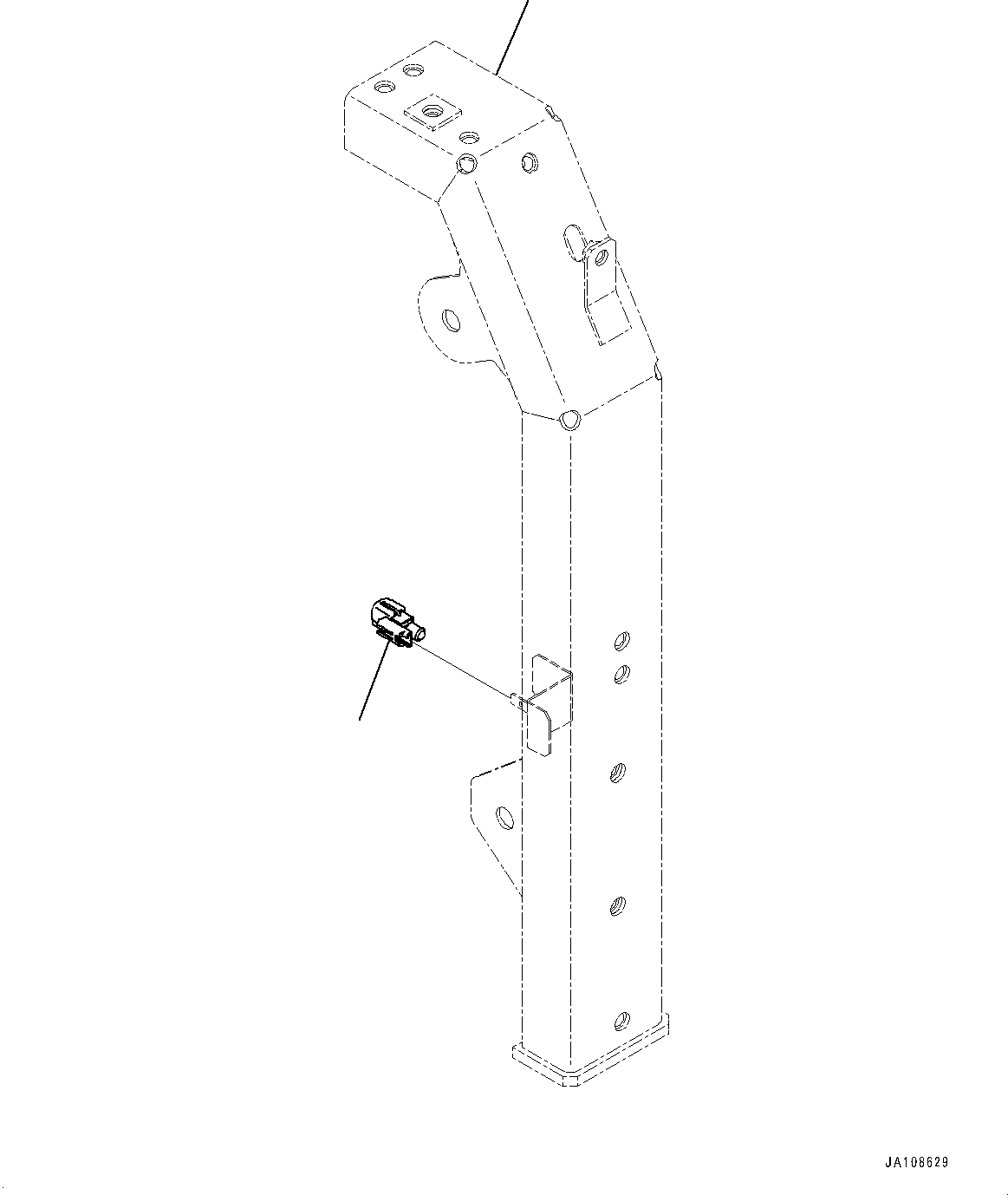 Frame(Side Cover and Machine Cab Door, L.H.,Frame) (204-54-71171) KOMATSU