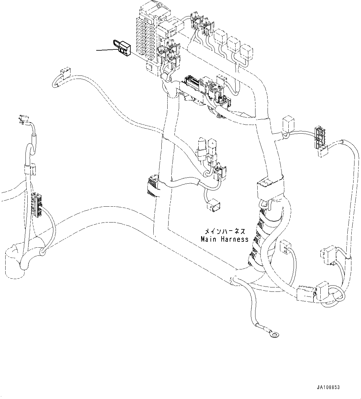 Switch, Model Selection Connector 204-06-51111 KOMATSU