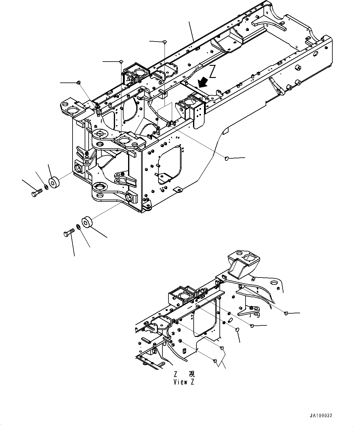 Seat Assembly, Rear Frame 418-T90-6611 KOMATSU
