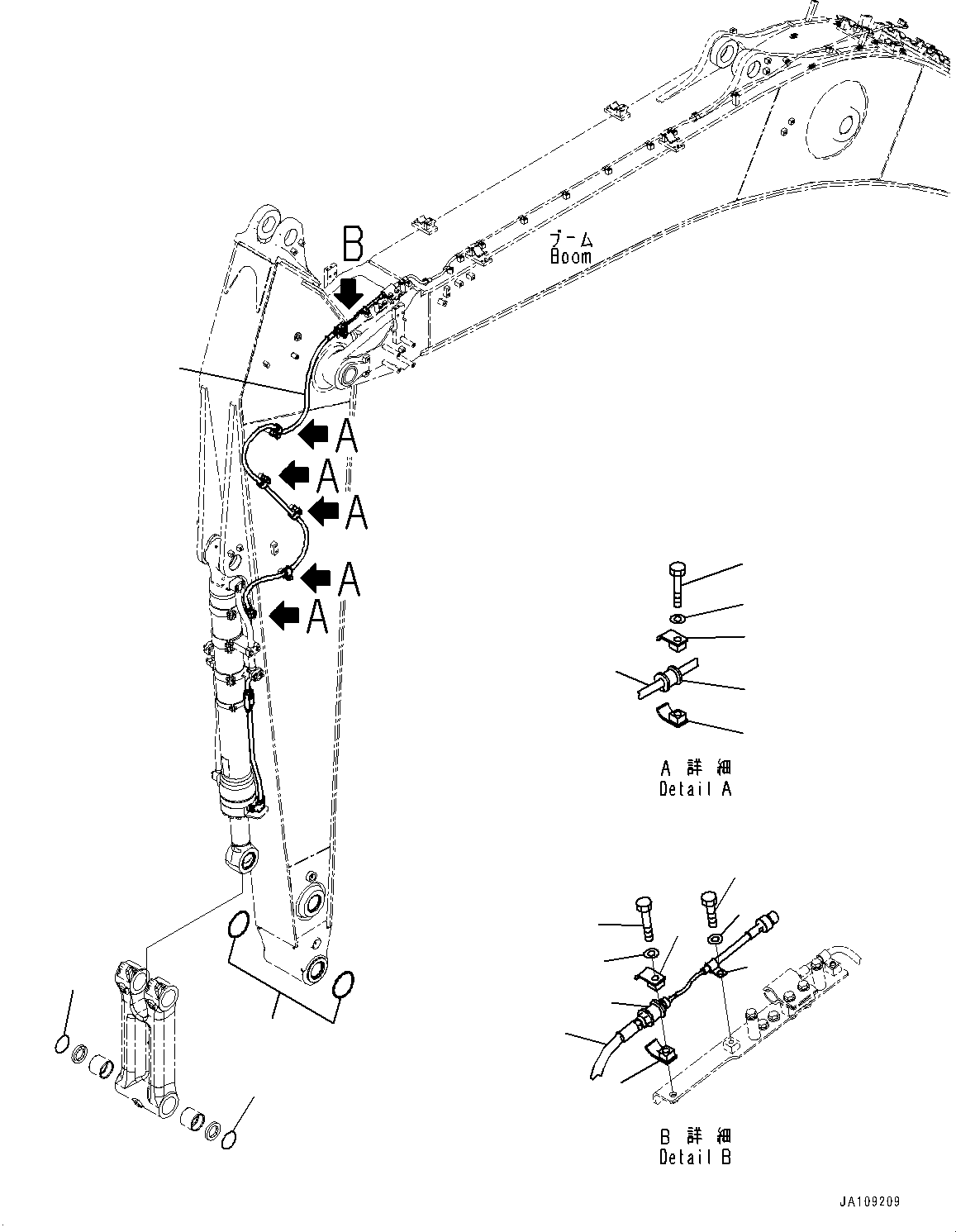 Sensor Assembly, Stroke and Reset(Arm,Inner Parts, Bucket Cylinder,4000mm) (707-97-00261) KOMATSU