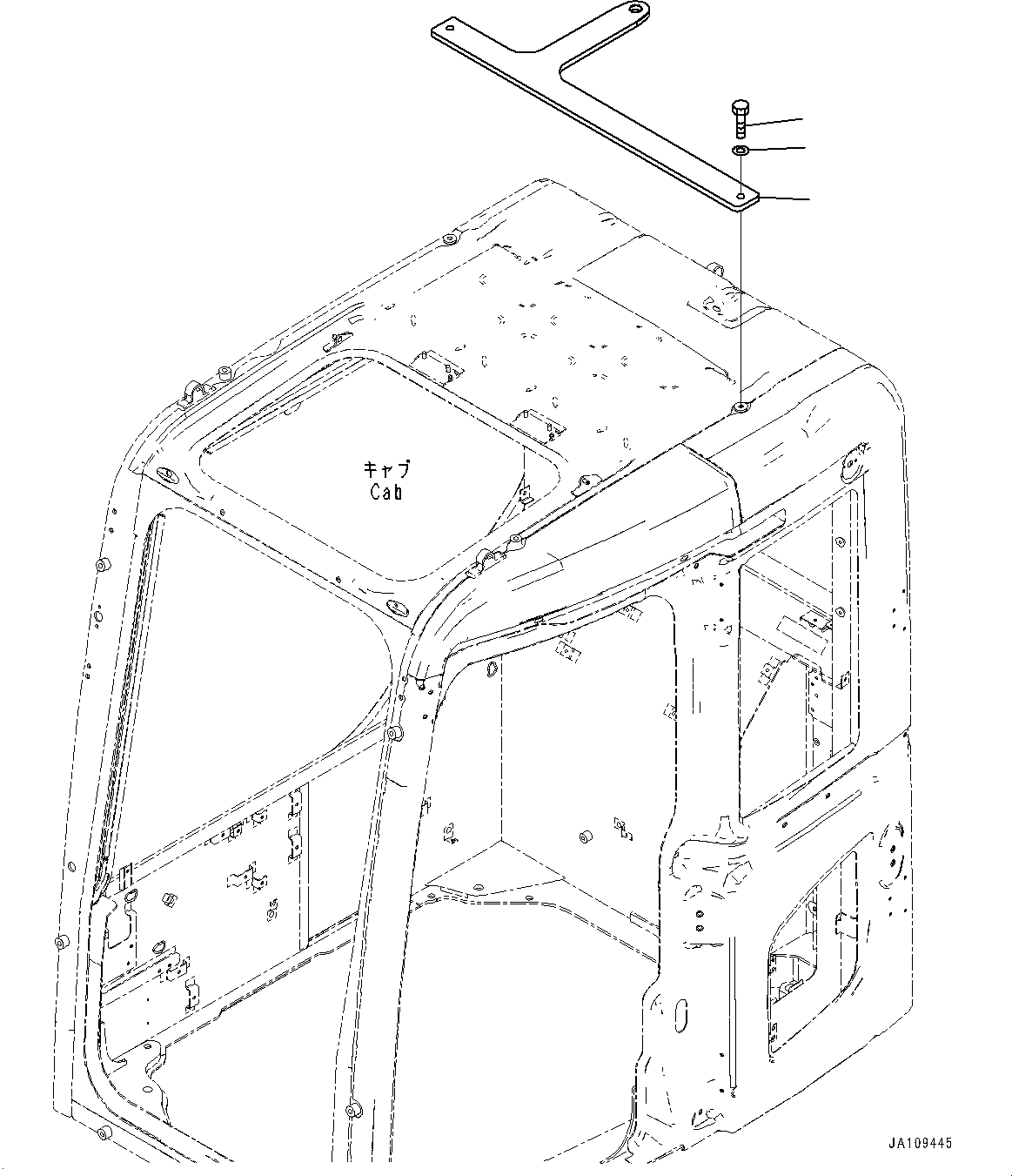 Пластина 22B-954-3350 KOMATSU