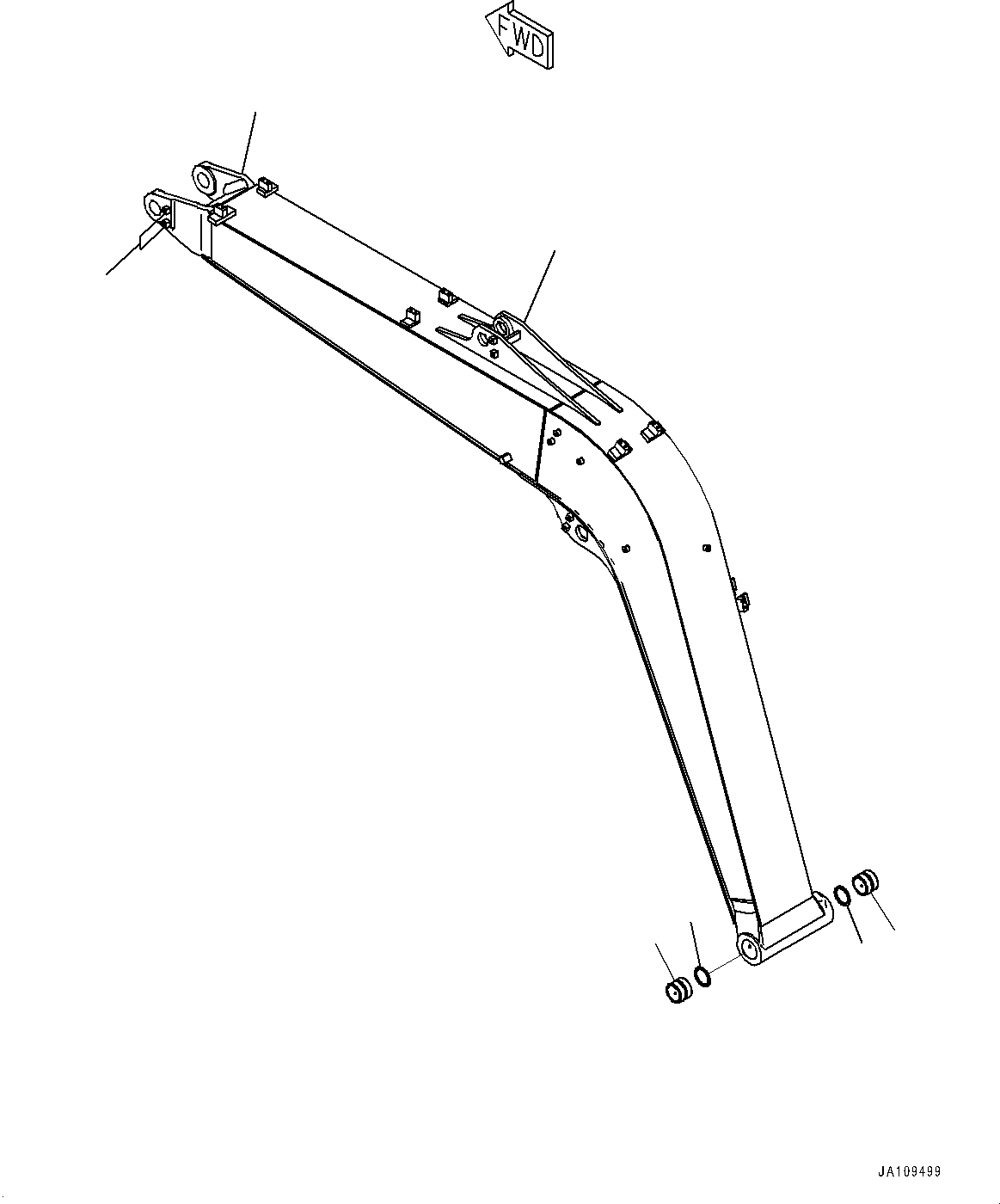 Boom Assembly 21W-70-01831 KOMATSU