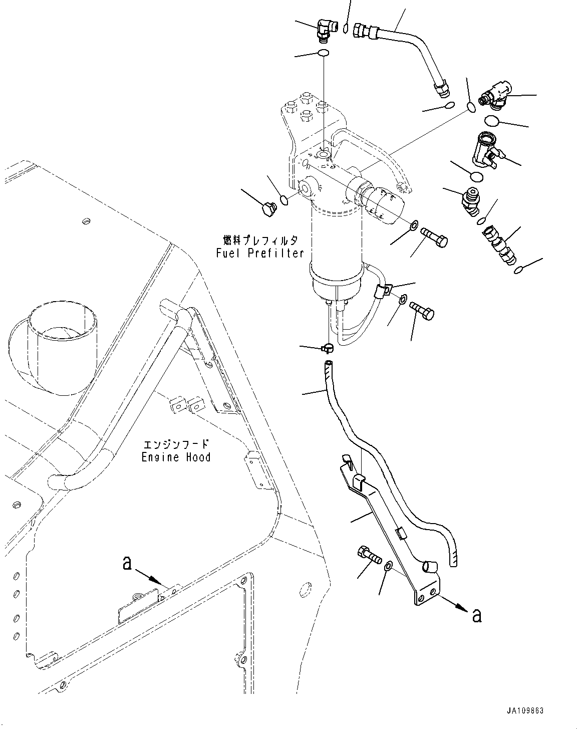 Шланг 07286-00859 KOMATSU