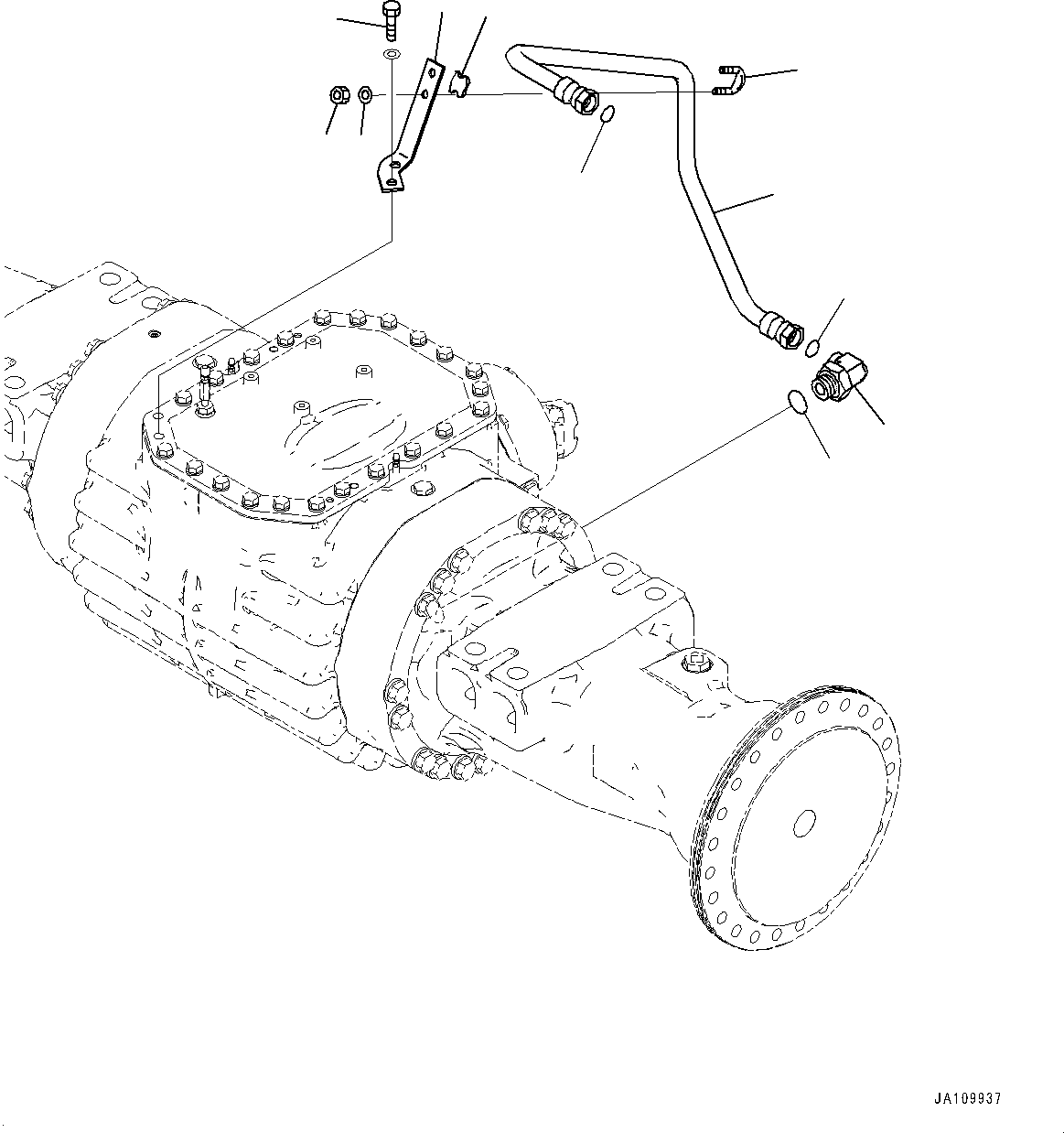 Трубка 421-U45-6590 KOMATSU